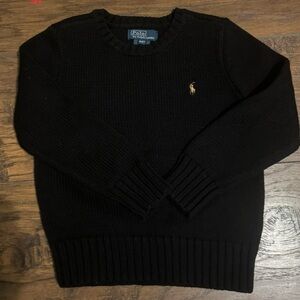 Like NEW. Black polo sweater for toddler boy